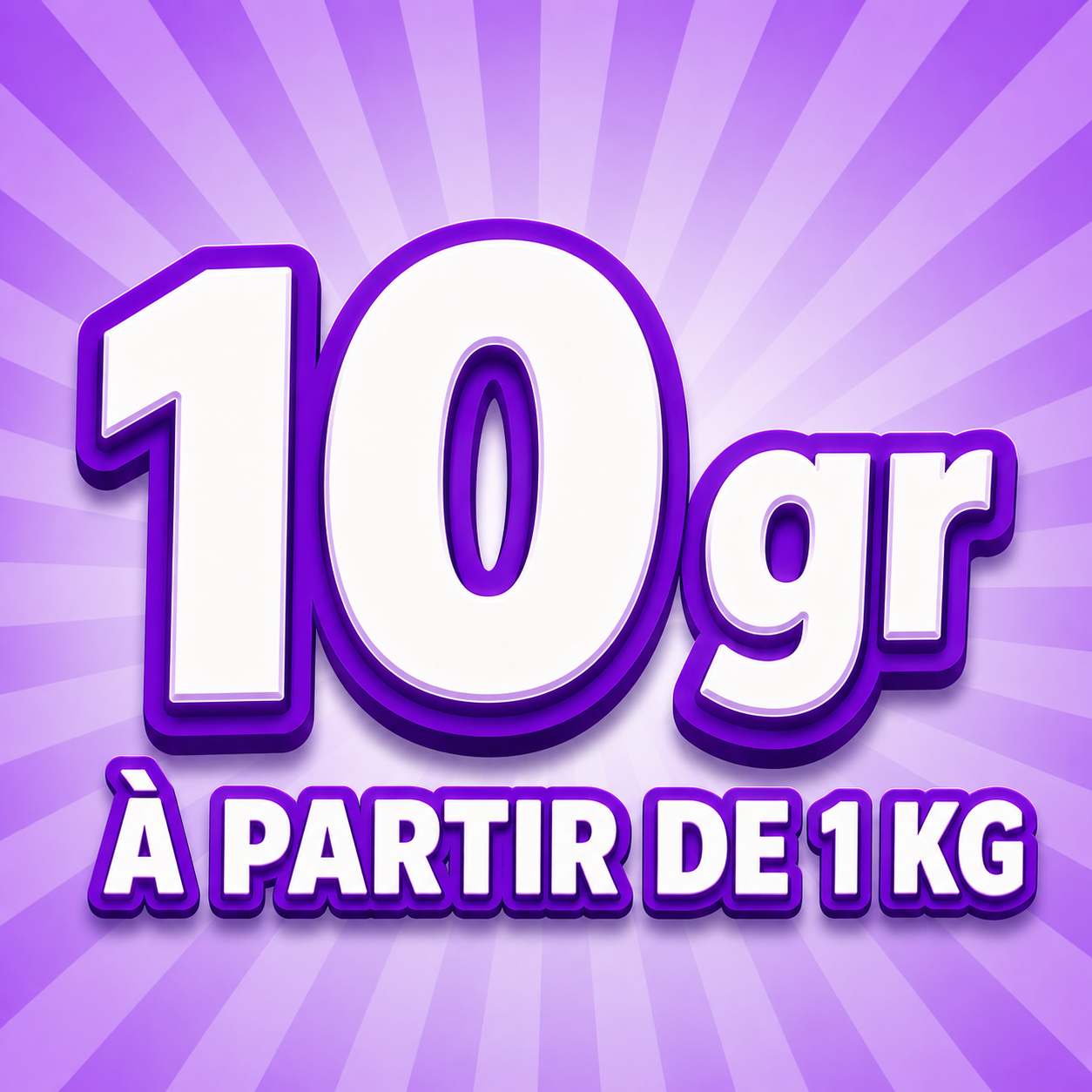 Bonbons en vrac – 100gr (à partir de 1kg)